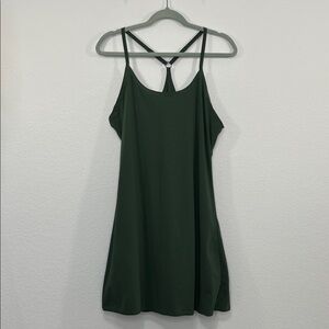 Outdoors Voices Athletic Exercise Dress Evergreen‎ size XL